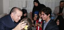 Cumhurbaşkanı Erdoğan’dan şehit ailesine ziyaret