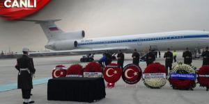 Rus büyükelçinin cenazesi Rusya’ya uğurlandı!