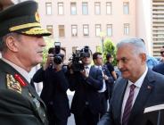 Başbakan Yıldırım, Org. Akar’ı kabul etti