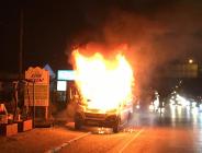 Bursa’da işçi dolu servis alev alev yandı
