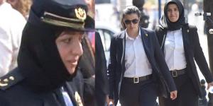 Cumhurbaşkanı Erdoğan’ın kadın koruması da başörtüsü taktı!