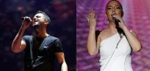Ebru Gündeş ve Murat Boz konserini 10 bin kişi izledi