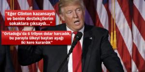 Trump: Ben seçildim diye Siyahiler ve Müslümanlar korkuyorsa bu berbat bir şey